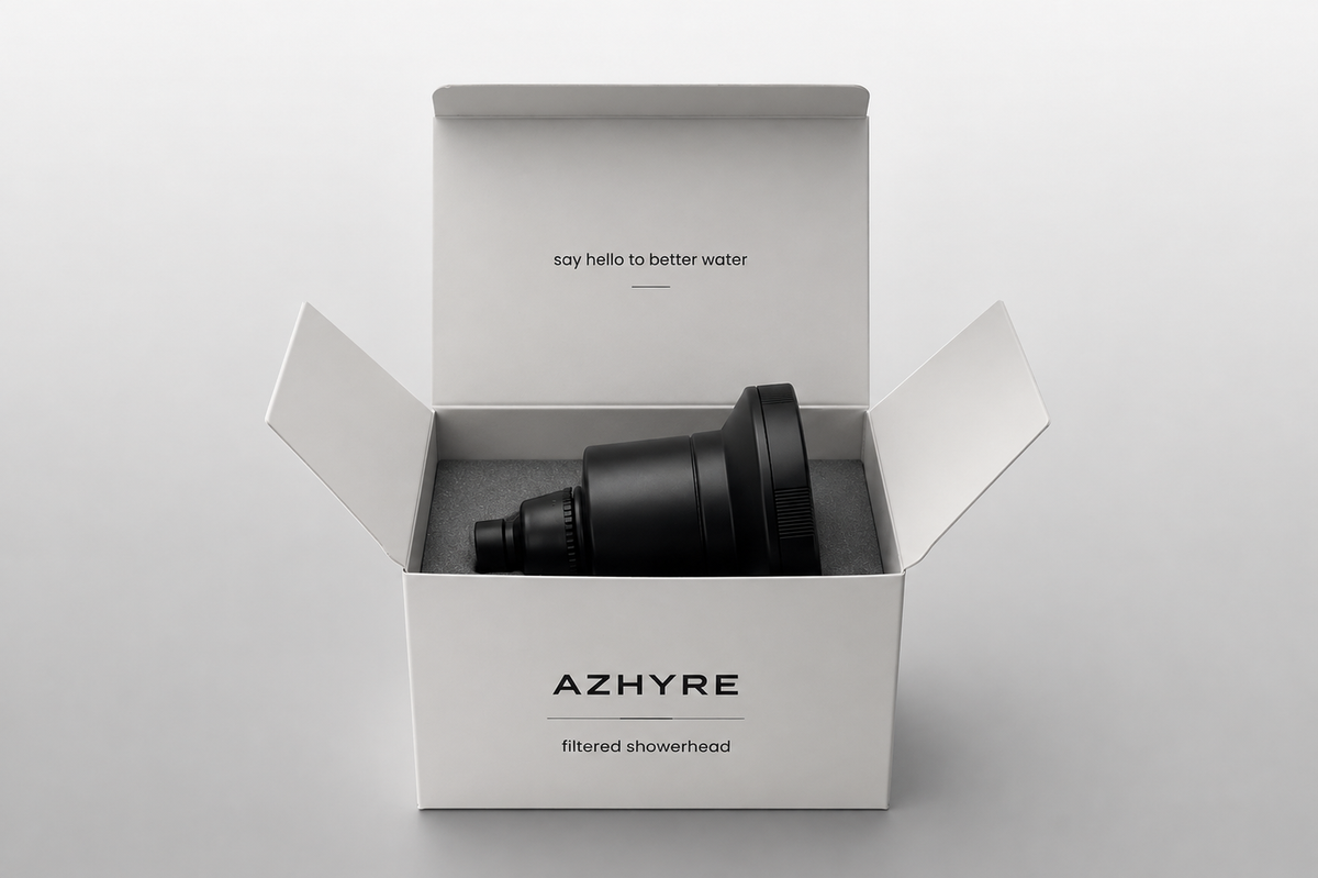 AZHYRE Fixed Bundle — Rain Shower Head + 12 Months Filters