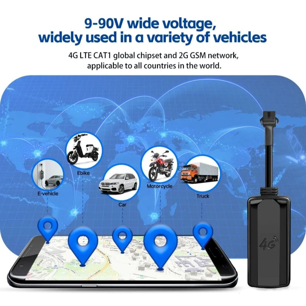 4G Universal GPS Vehicle Tracker with Fuel Cut-off