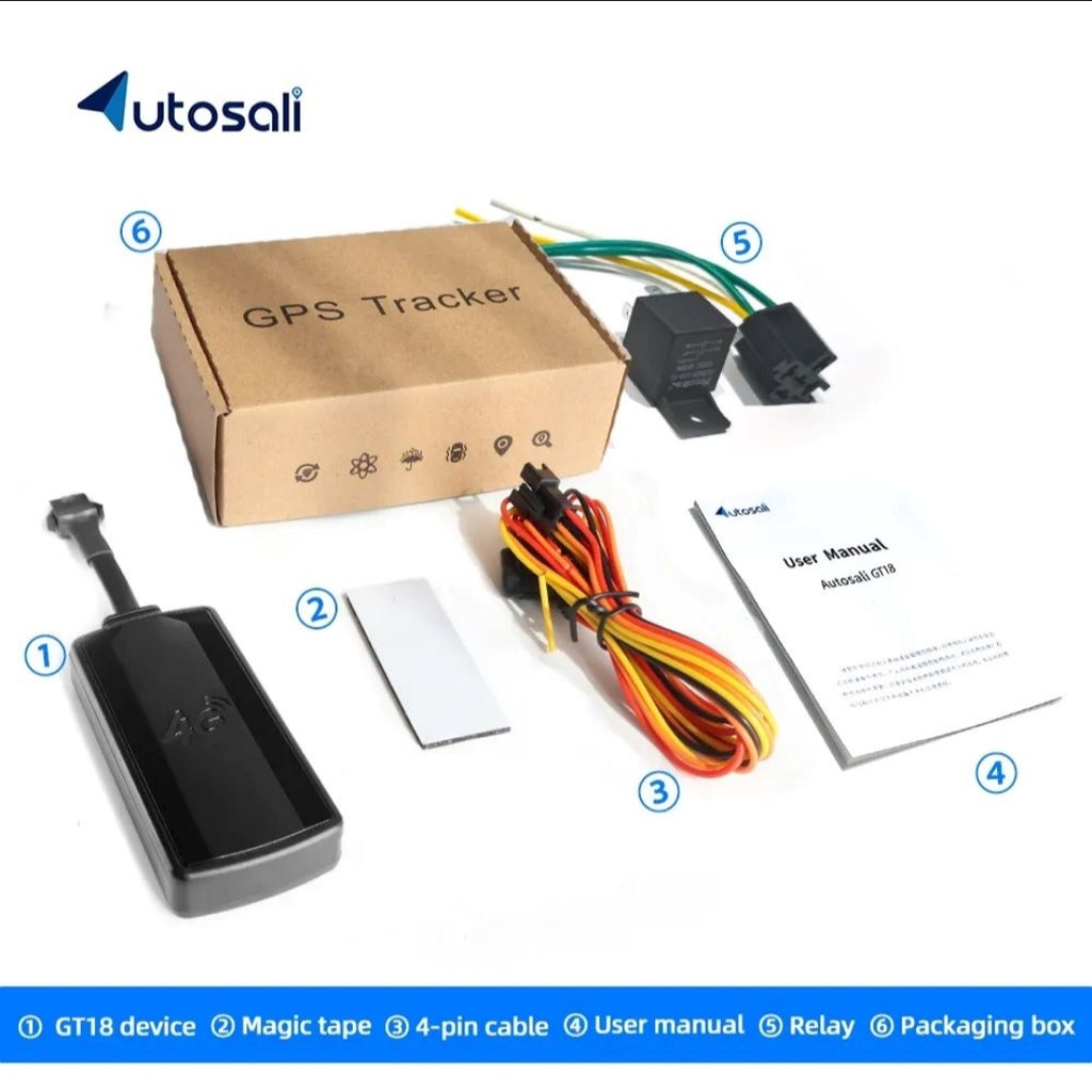 4G Universal GPS Vehicle Tracker with Fuel Cut-off
